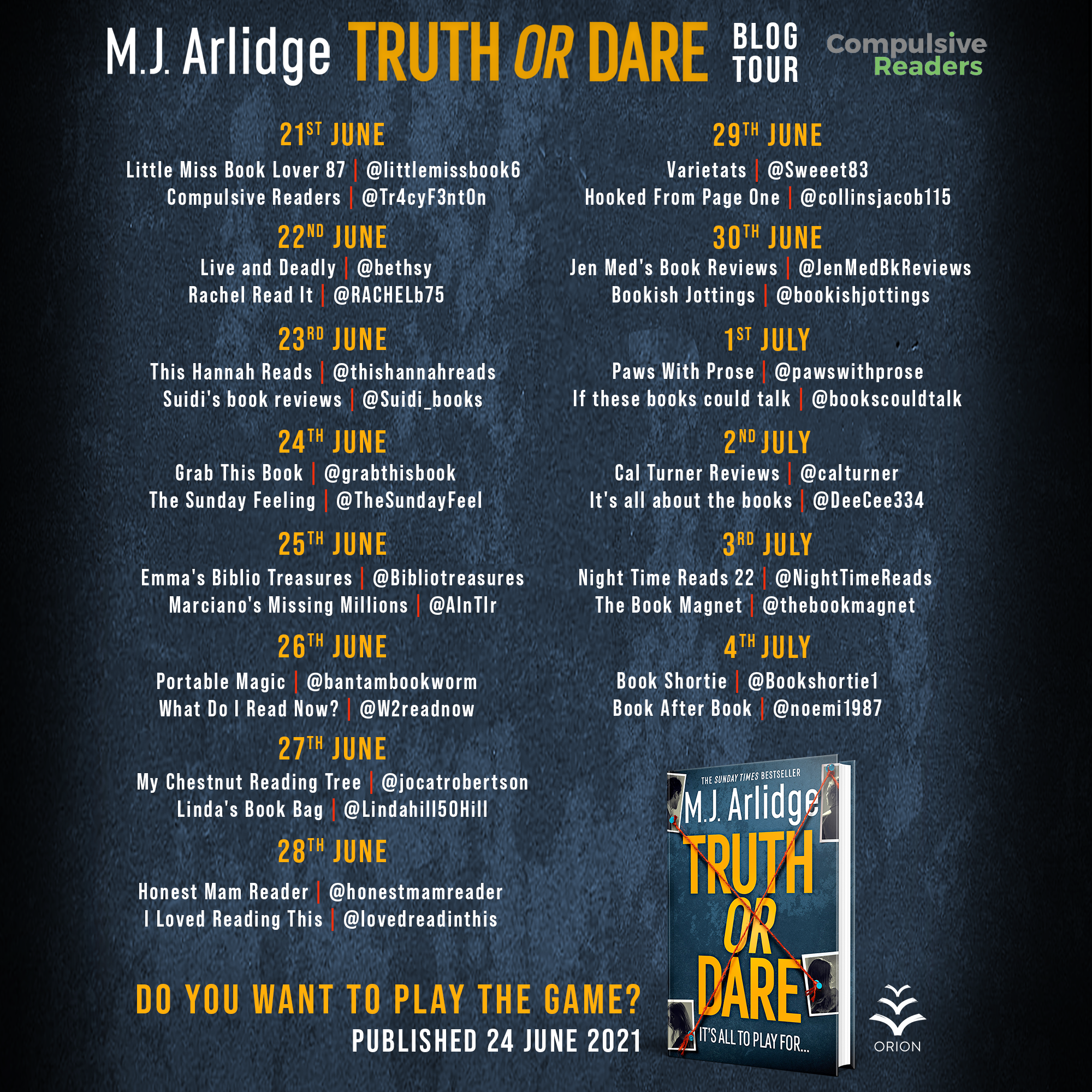 TRUTH OR DARE BLOG TOUR